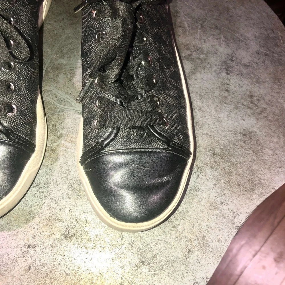 Michael Kors Signature Black Sneakers 7.5